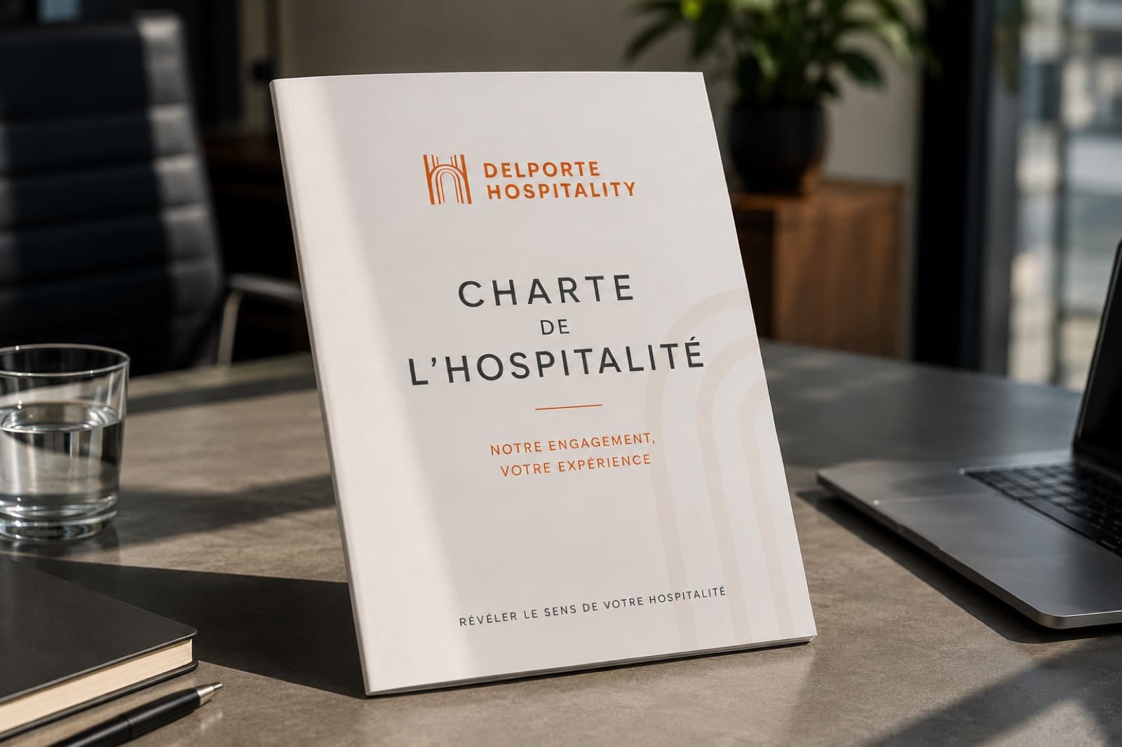 Charte de l'hospitalité DELPORTE HOSPITALITY, livrable d'un accompagnement en conseil