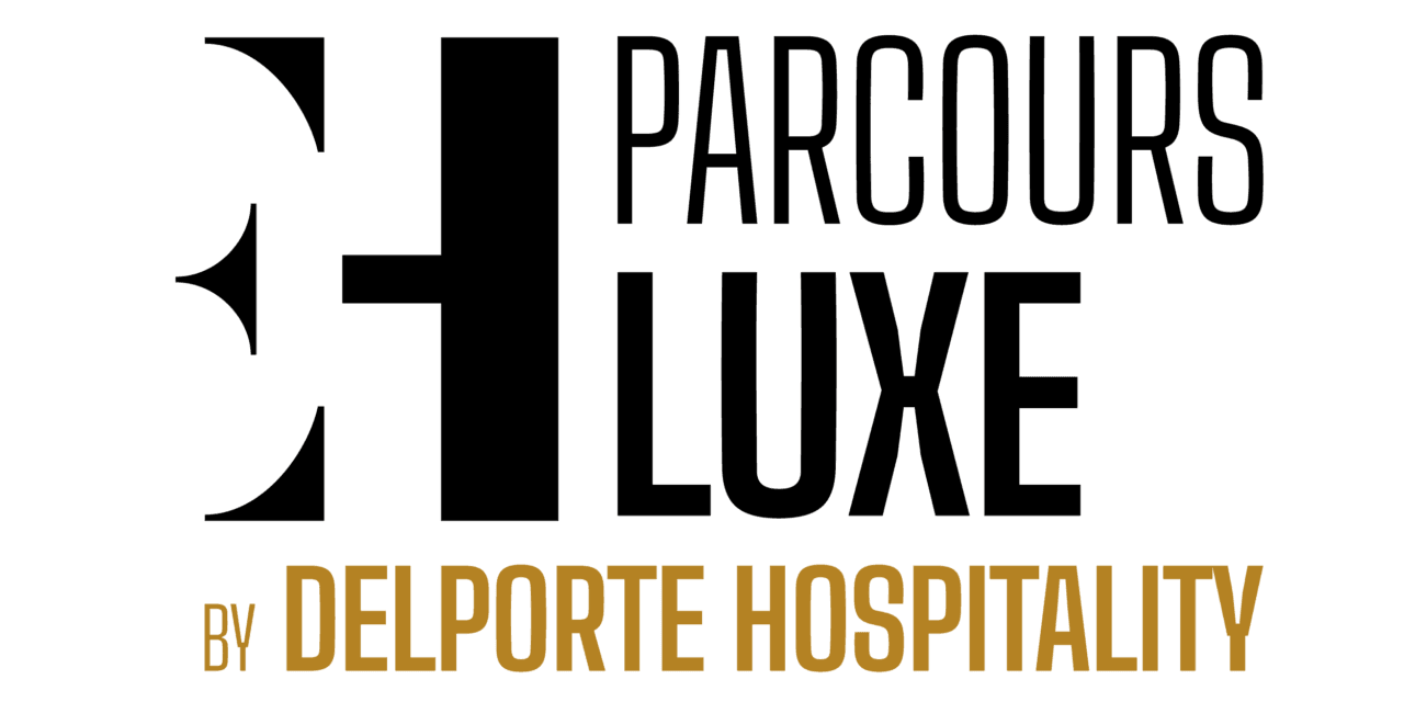 Logo du Parcours Luxe by DELPORTE HOSPITALITY, en noir et or