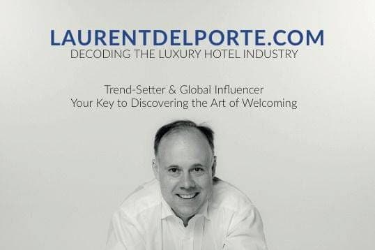 Bandeau laurentdelporte.com, Decoding the Luxury Hotel Industry, avec le portrait de Laurent Delporte