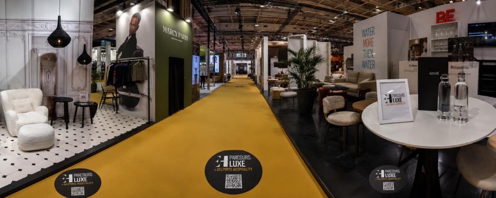 Le stand du Parcours Luxe au salon EquipHotel Paris by DELPORTE HOSPITALITY