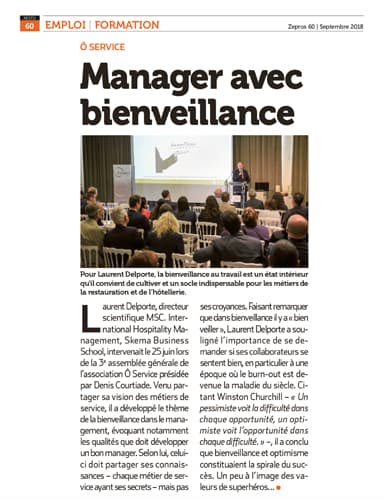 Manager avec bienveillance