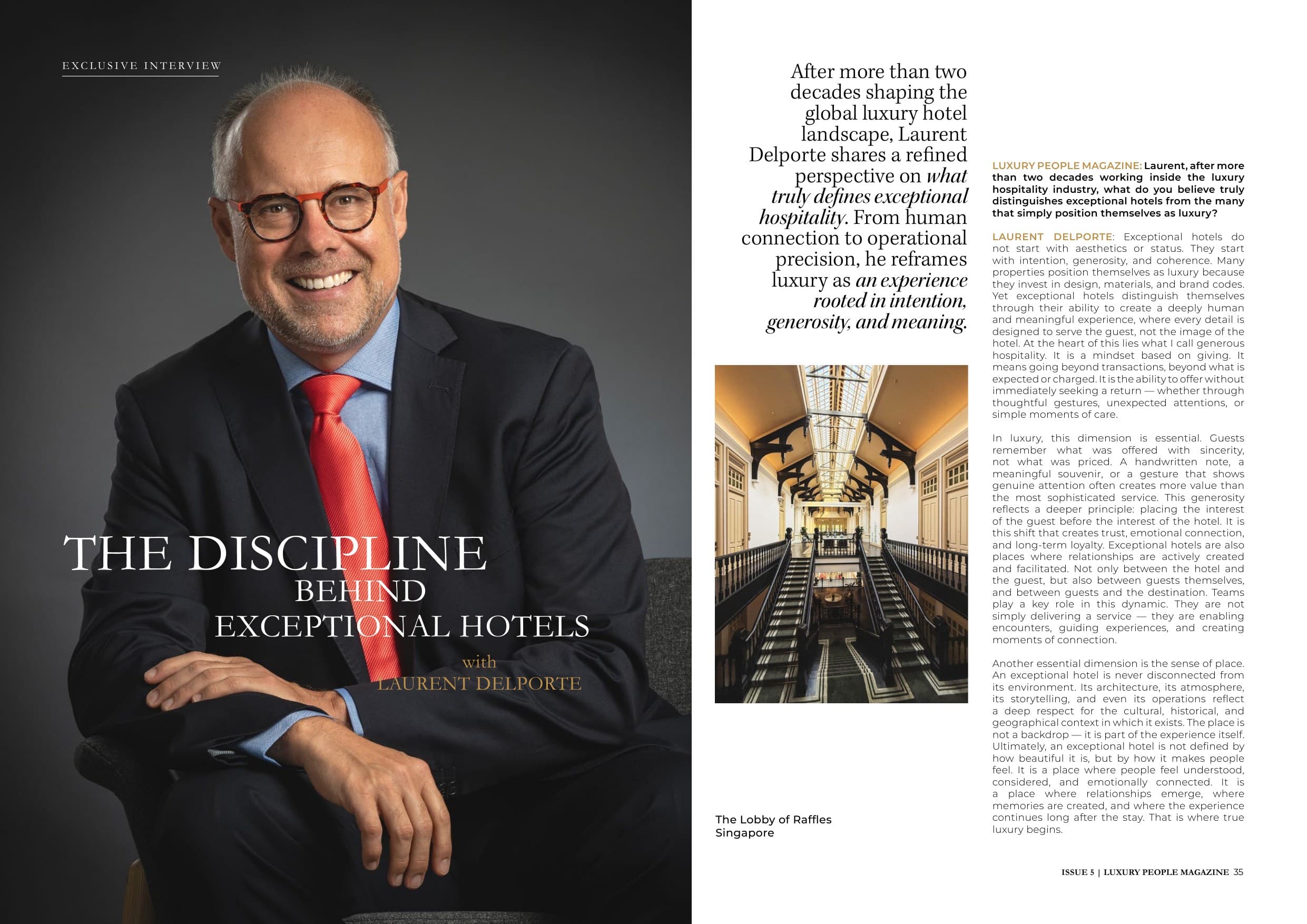 Global Hospitality Magazine — couverture février 2026