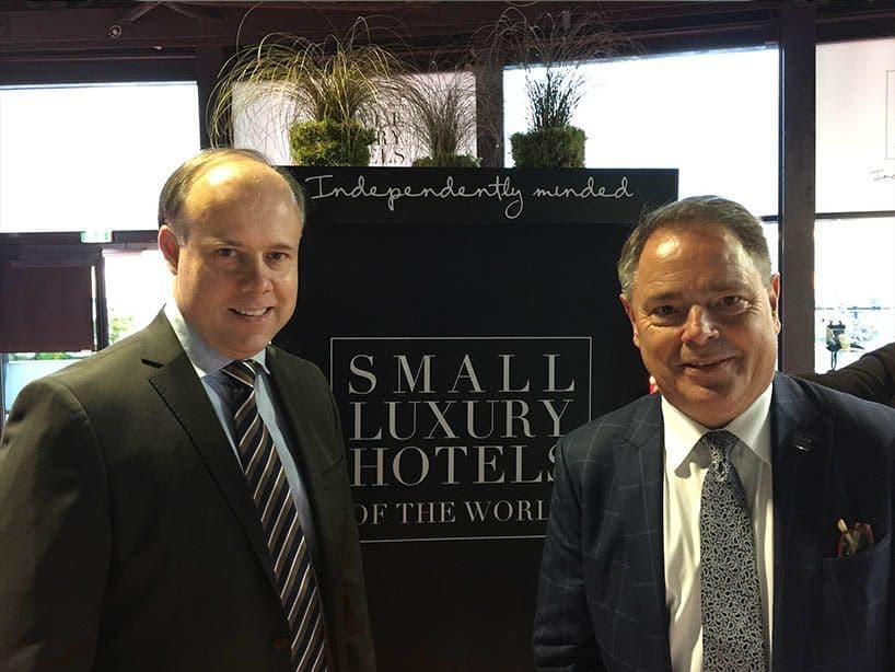 Portrait of Filip Boyen, CEO of Small Luxury Hotels of the World