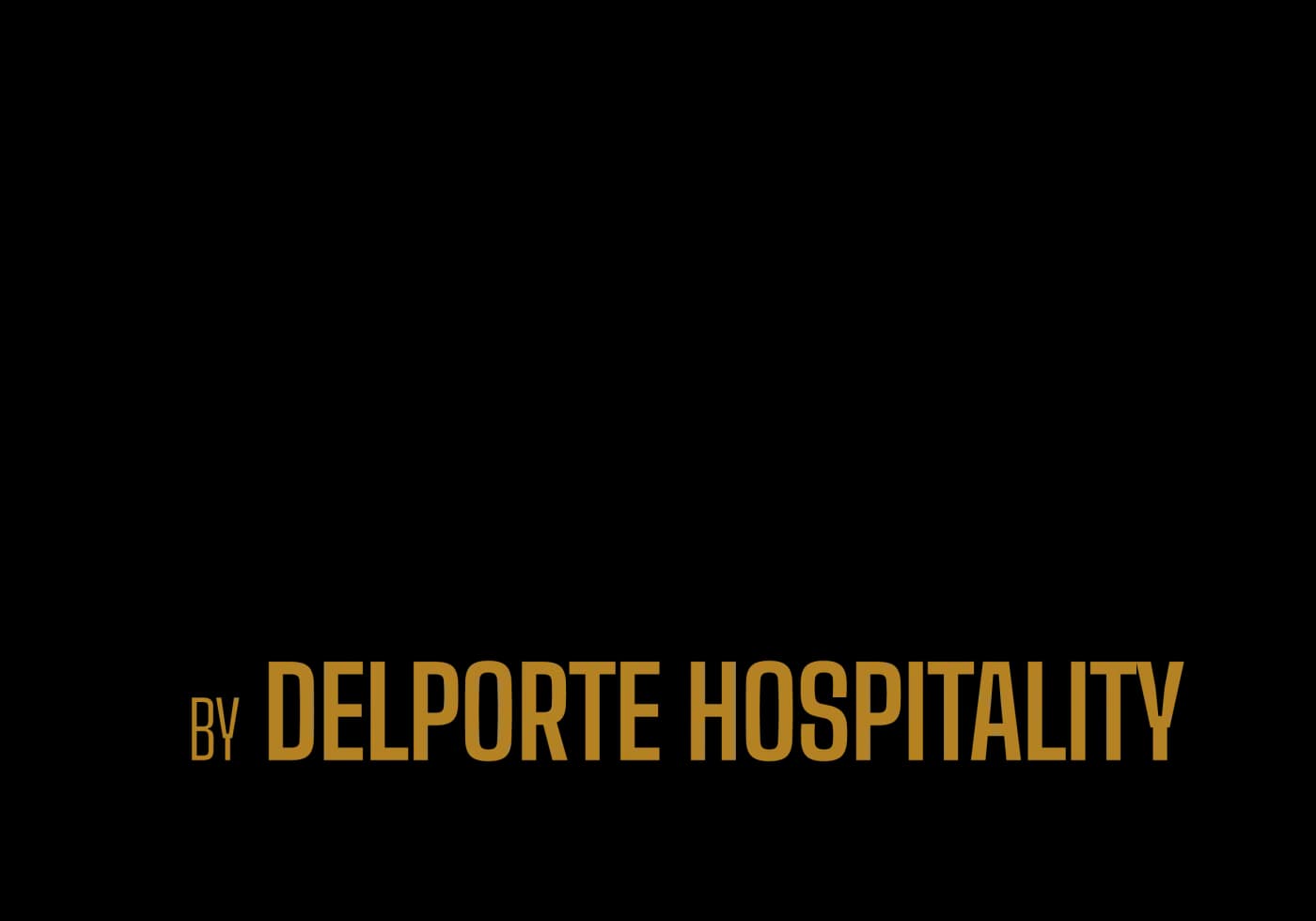 Logo noir et or du Parcours Luxe by Delporte Hospitality sur fond blanc