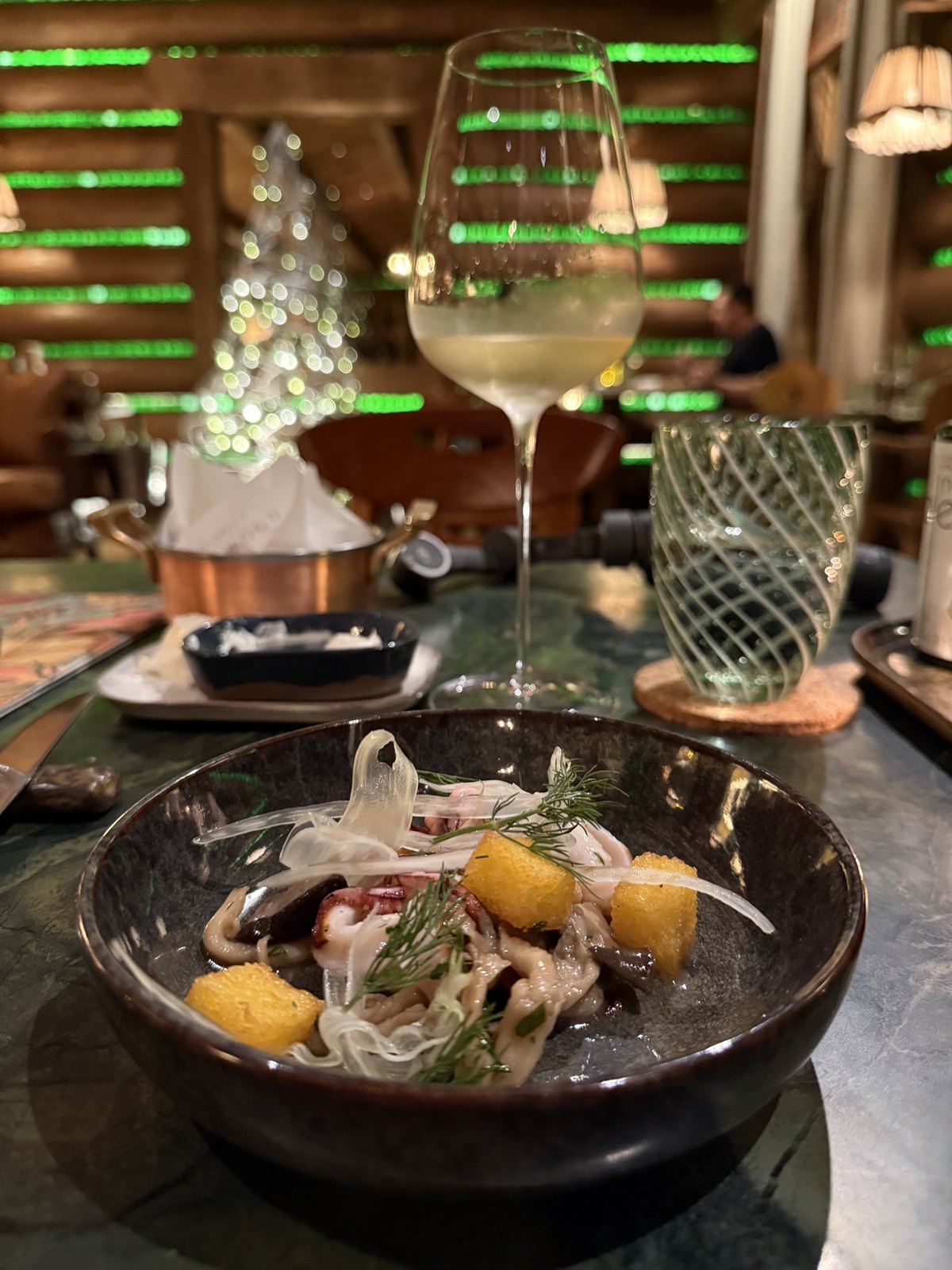 Ceviche served at the Taraz restaurant, Rosewood São Paulo