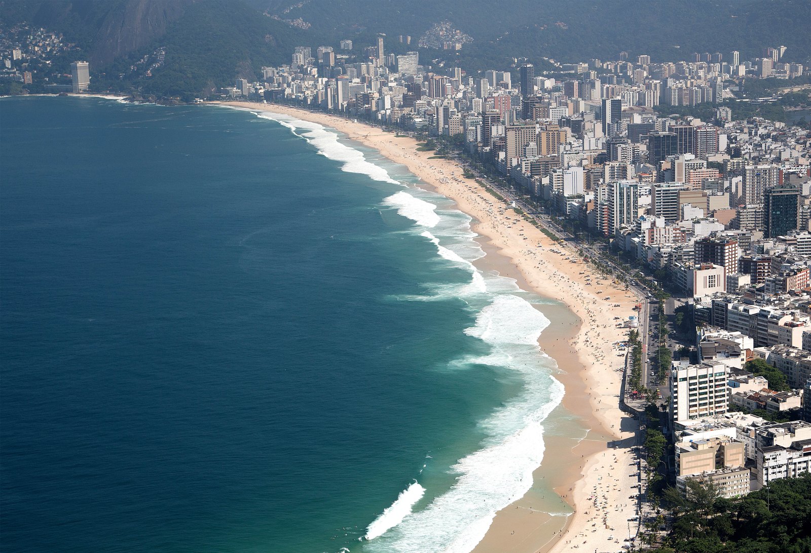 Ipanema and Leblon seen from above, Rio de Janeiro