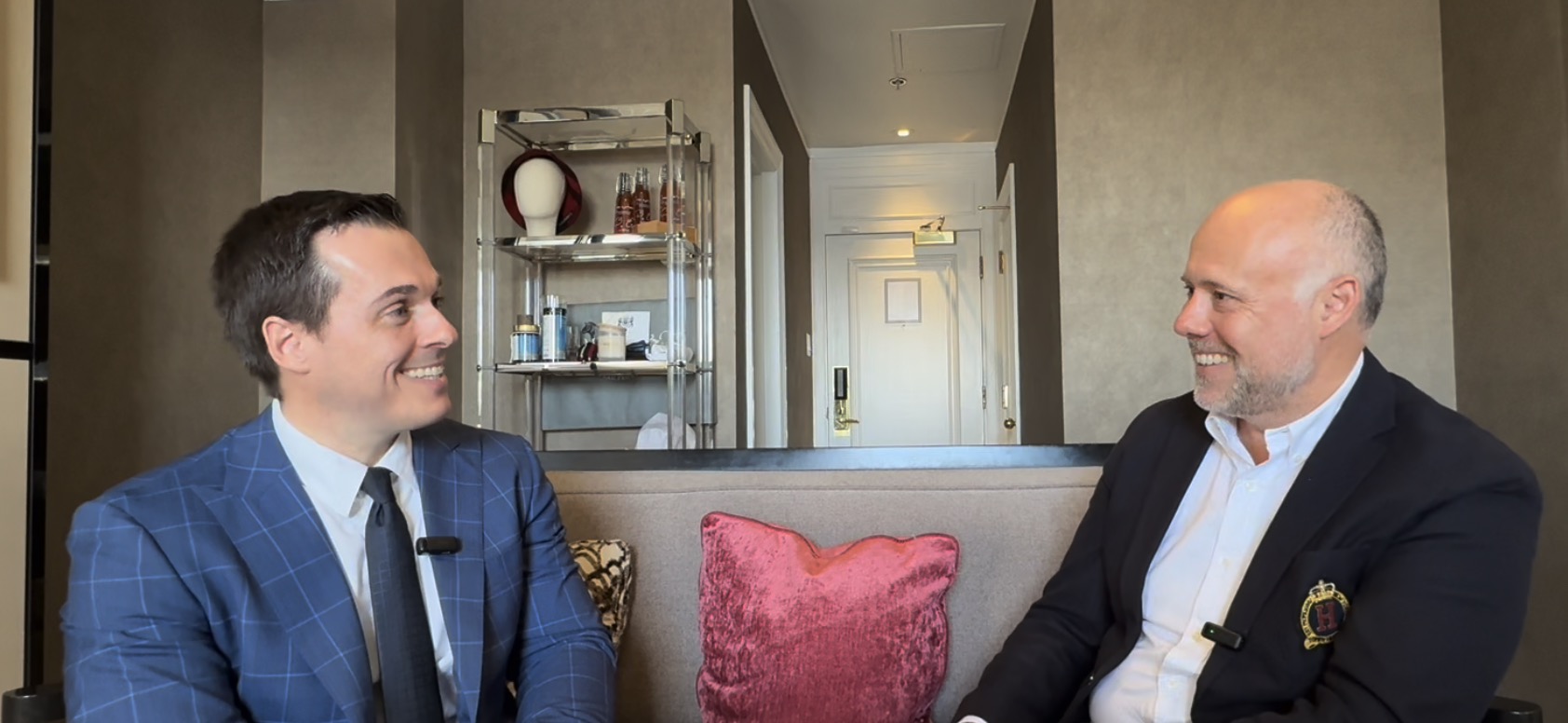 Laurent Delporte en entretien avec Jean-François Vary, directeur général du Fairmont Le Château Frontenac