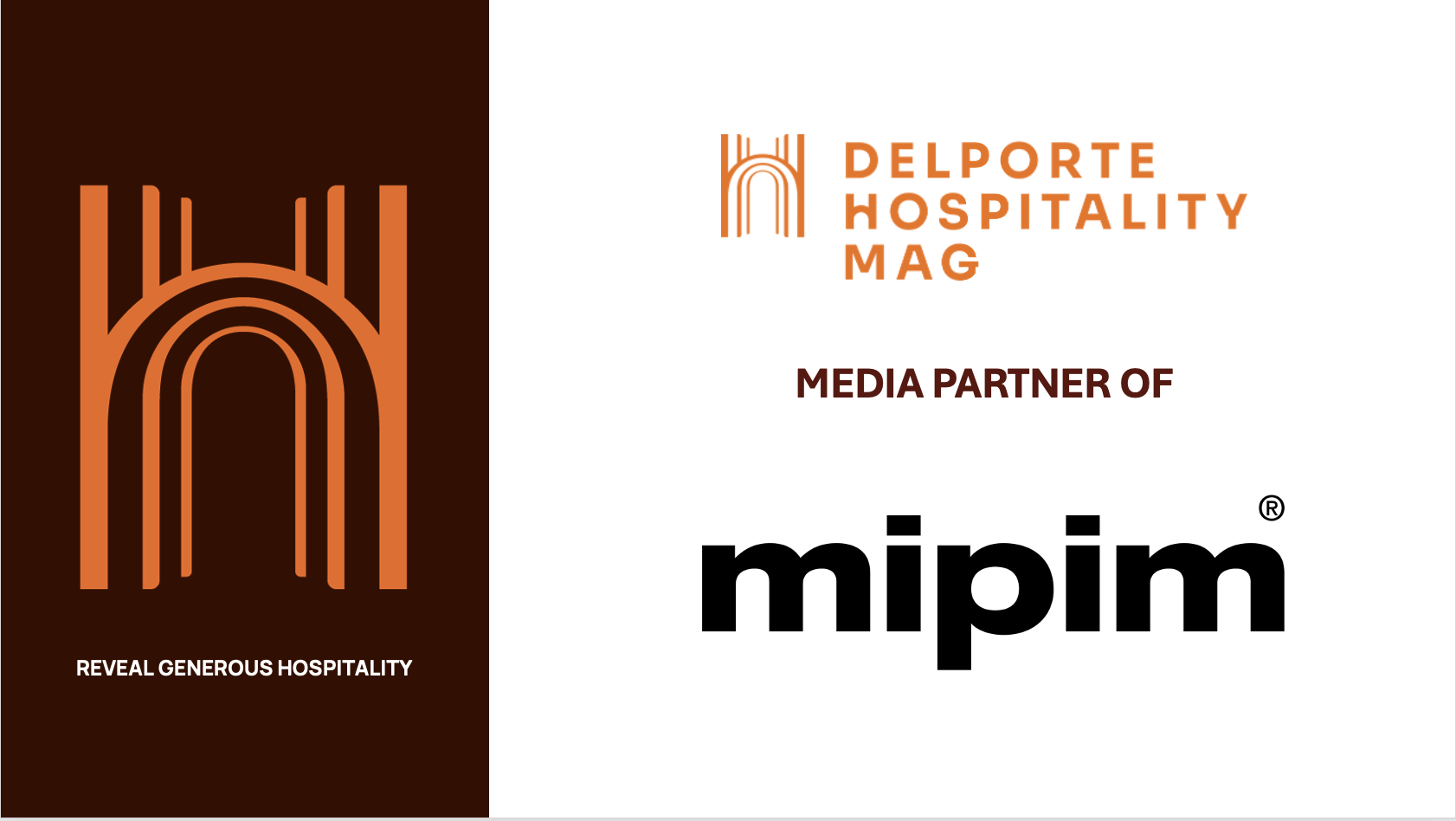 Visuel de partenariat : DELPORTE HOSPITALITY MAG, partenaire média du MIPIM
