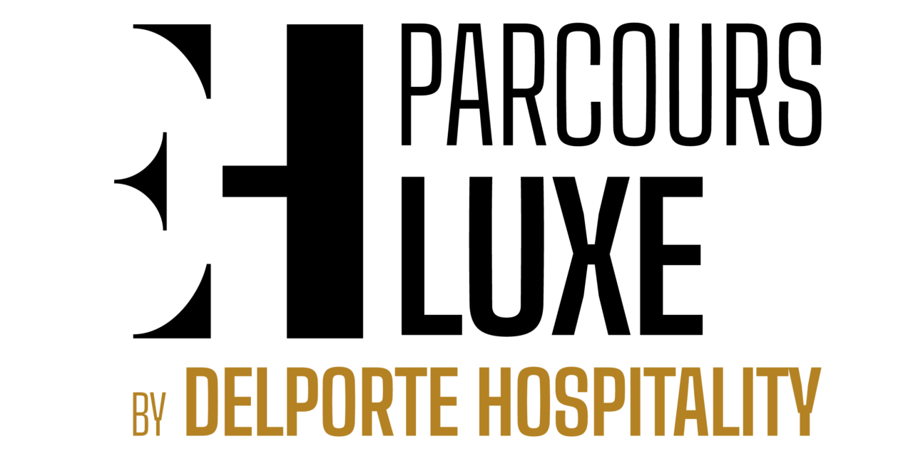 Logo du Parcours Luxe by DELPORTE HOSPITALITY, en noir et or